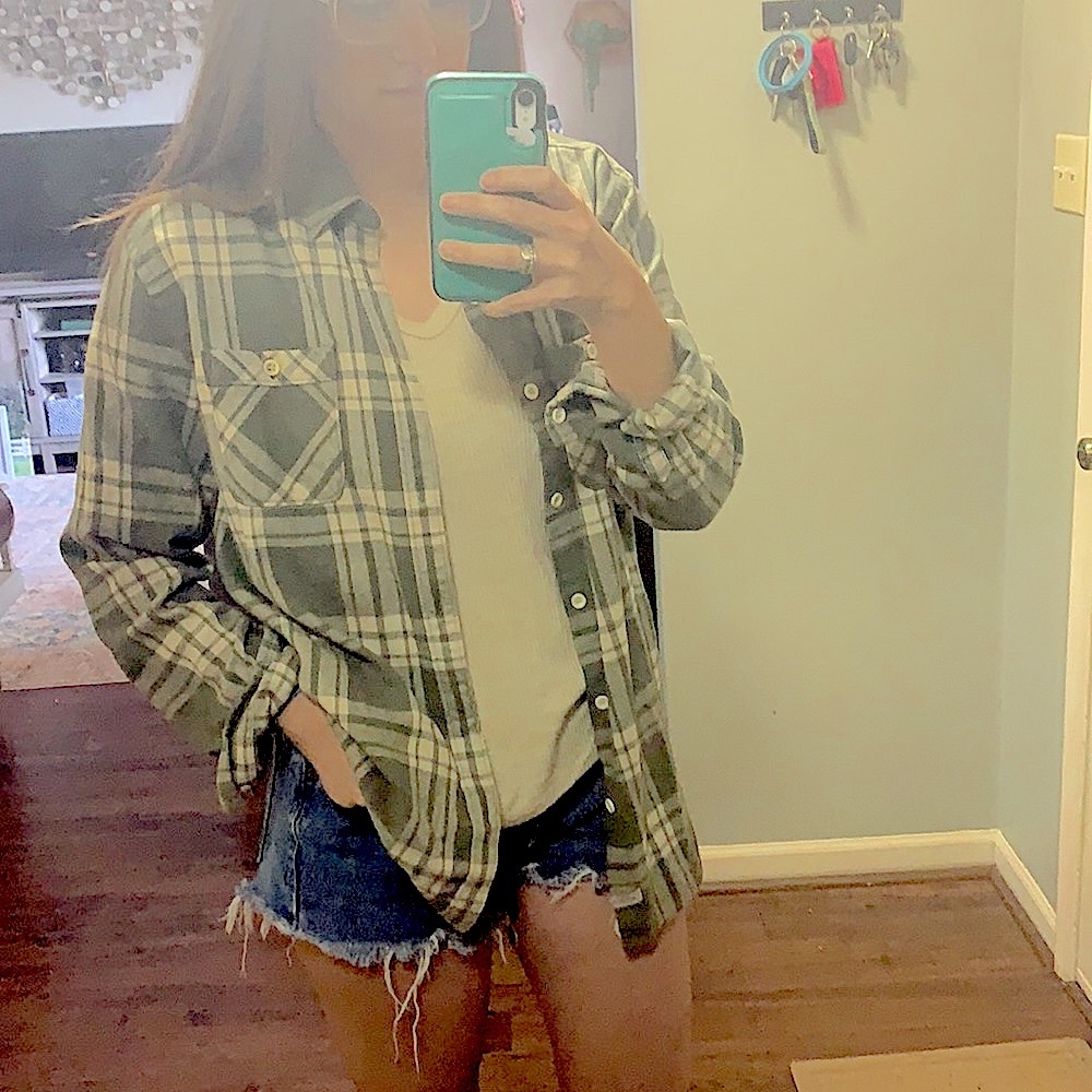Quicksilver Plaid Button Down